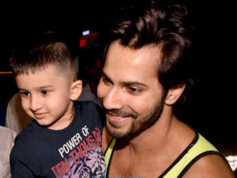 Varun Dhawan snapped at the gym