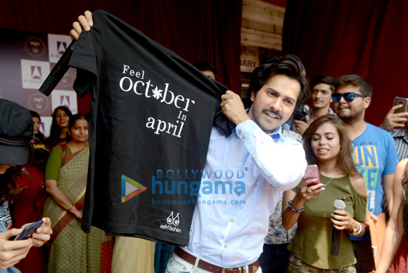 varun dhawan snapped promoting october at a college in delhi 3