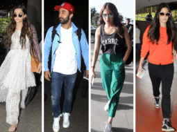 Weekly Airport Style: It’s raining summer whites for Sonam Kapoor, Ranbir Kapoor, Aditi Rao Hydari, Kartik Aaryan but Anushka Sharma, Disha Patani, Katrina Kaif go athleisure chic!