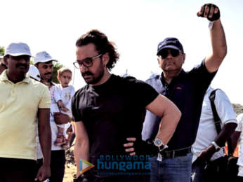 Aamir Khan and Alia Bhatt snapped in Latur for Paani Foundation
