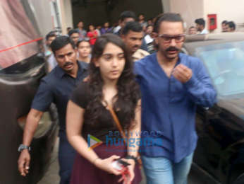 Aamir Khan snapped with his daughter Ira in Mumbai
