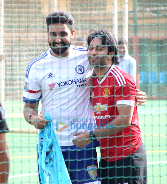 abhishek bachchan and others snapped during a football match 3