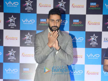 Abhishek Bachchan snapped at Pro Kabaddi League press conference