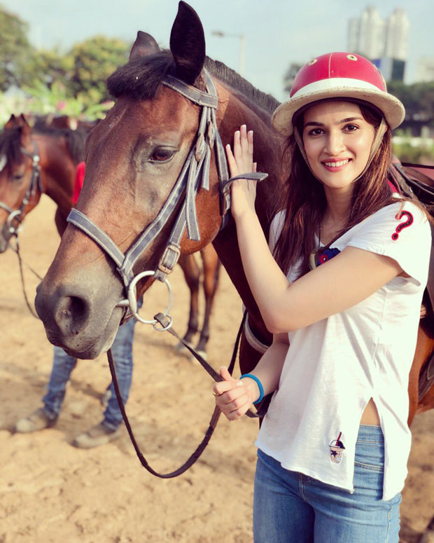 After Arjun Kapoor, Kriti Sanon takes horse riding lessons for Panipat