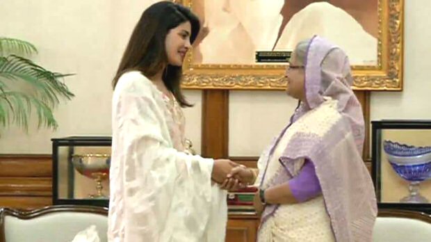 After spending time with Rohingya refugees, Priyanka Chopra meets Bangladesh PM Sheikh Hasina