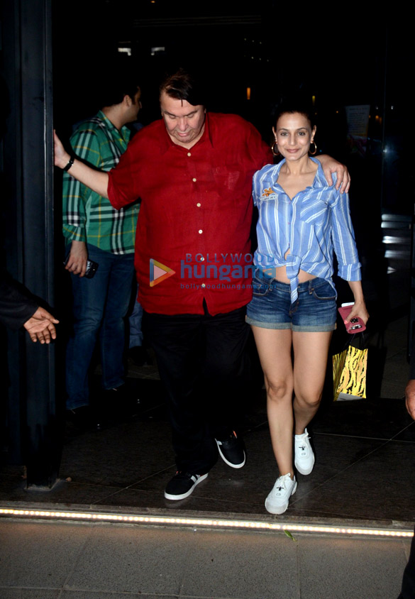 ameesha patel and randhir kapoor snapped at bkc 2