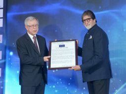 Amitabh Bachchan felicitated with citation by the European Union