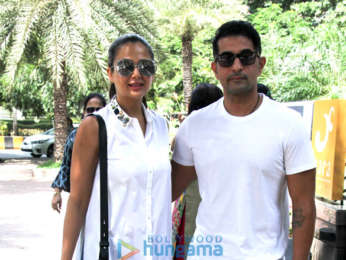 Amrita Arora snapped with her husband at Yauatcha in BKC