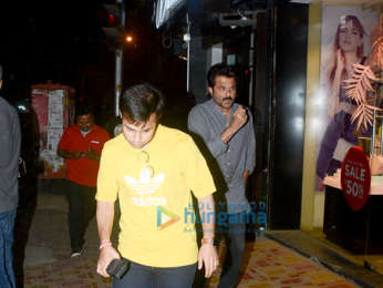 Anil Kapoor snapped at Bastian in Bandra