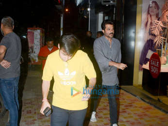 Anil Kapoor snapped at Bastian in Bandra
