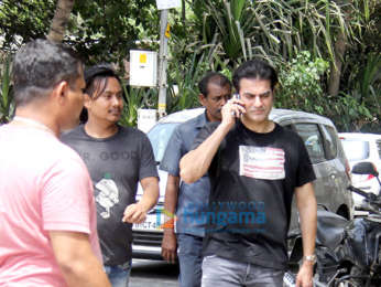 Arbaaz Khan snapped at Bandstand, Bandra