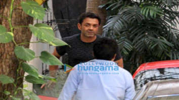 Bobby Deol dubs for Race 3 at Sunny Super Sound in Mumbai