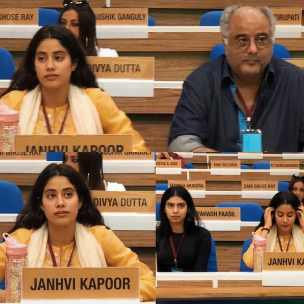 Boney Kapoor, Janhvi Kapoor and Khushi Kapoor rehearse in Delhi to receive National Award for late Sridevi