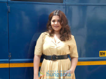 Cast of Veere Di Weedling snapped outside a studio