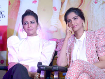 Cast of the film Veere Di Wedding snapped attend a press meet