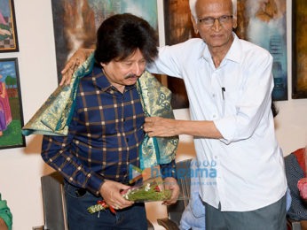 Celebs grace unveiling of Sanjay Chhel's first painting exhibition 'Man & The Moon - My Abstract Journey' at Jehangir Art Gallery