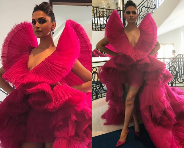 Deepika Padukone ups the hotness factor in a pink mini skirt and a