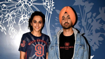 Diljit Dosanjh and Taapsee Pannu sanpped at the Sony Pictures preview theatre