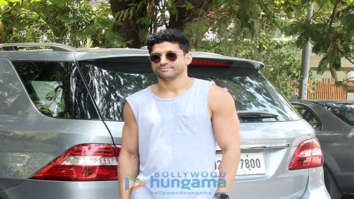 Farhan Akhtar spotted at Otters Club in Bandra
