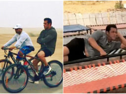 WATCH: Salman Khan takes ATV ride and cycles back from Race 3 set; enjoys Dhaba food with Jacqueline Fernandez in Jaisalmer