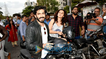 Harshvardhan Kapoor snapped promoting his film Bhavesh Joshi Superhero