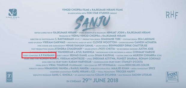 Here’s how AR Rahman is associated with Rajkumar Hirani’s Ranbir Kapoor starrer Sanju