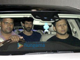 Hrithik Roshan snapped at Sussanne Khan’s house celebrating their son’s birthday
