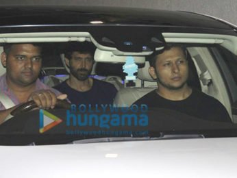 Hrithik Roshan snapped at Sussanne Khan's house celebrating their son's birthday