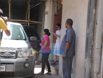 Huma Qureshi spotted at a clinic