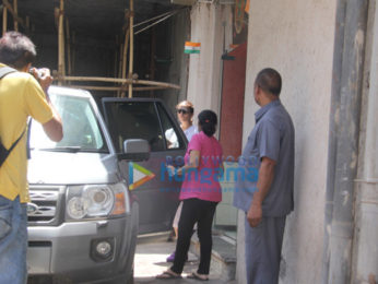 Huma Qureshi spotted at a clinic