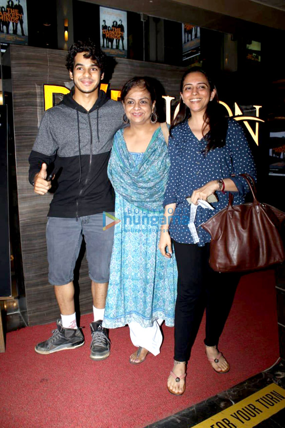 Ishaan Khatter snapped with his mother Neelima Azeem at PVR Icon