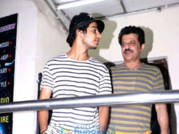 Ishaan Khatter spotted with Rajesh Khattar