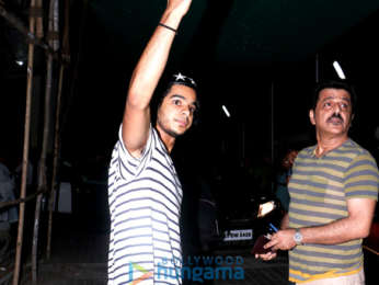 Ishaan Khatter spotted with Rajesh Khattar