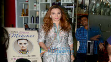 Iulia Vantur spotted at Juice salon in Bandra