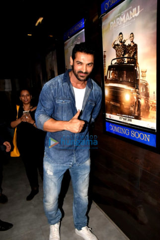 John Abraham snapped at ‘Parmanu – The Story of Pokhran’ screening