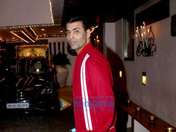 Karan Johar, Jacqueline Fernandez, Arjun Kapoor and others spotted at Sonam Kapoor's house in Juhu