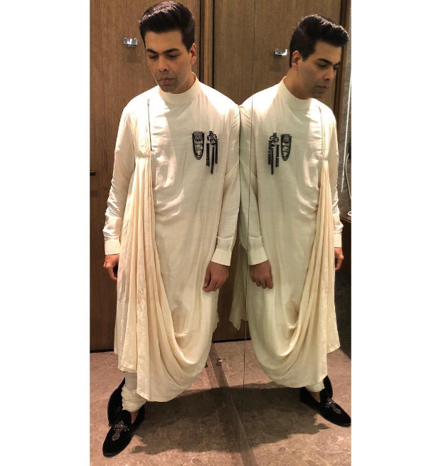 Karan Johar at Sonam Kapoor's Mehendi ceremony