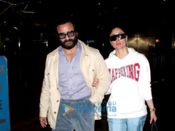 Kareena Kapoor Khan, Saif Ali Khan, Karisma Kapoor and Anushka Sharma snapped at the airport