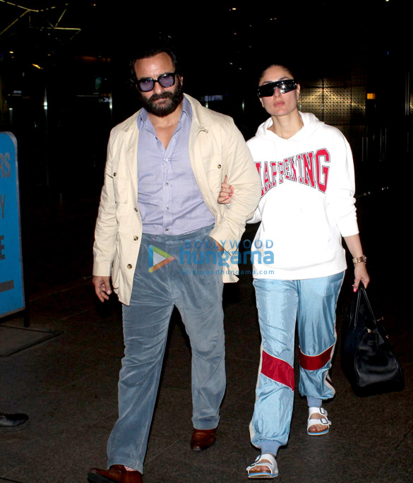 Kareena Kapoor Khan, Saif Ali Khan, Karisma Kapoor and others snapped at the airport Kareena Kapoor Khan, Saif Ali Khan, Karisma Kapoor and others snapped at the airport