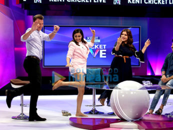 Kareena Kapoor Khan, Sonam Kapoor Ahuja, Swara Bhaskar, Shikha Talsania snapped promoting Veere Di Wedding on Kent Cricket Live at Star Sports Studio