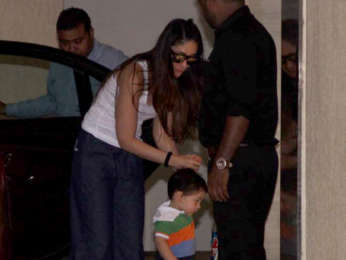 Kareena Kapoor Khan and Taimur Ali Khan spotted at his grandmother's house