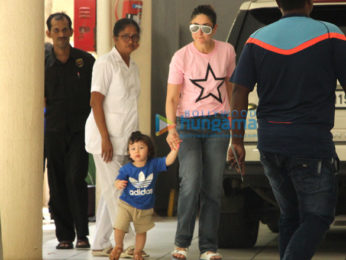 Kareena Kapoor Khan snapped with Taimur Ali Khan at her mother's residence