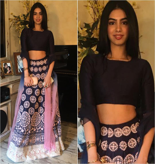 Khushi Kapoor at Sonam Kapoor's Mehendi ceremony