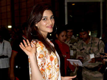 Kriti Sanon and Ameet M Gaurr snapped at the airport