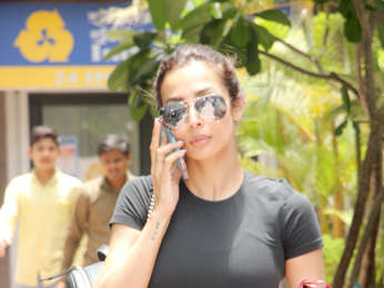 Malaika Arora snapped outside a gym in Mumbai
