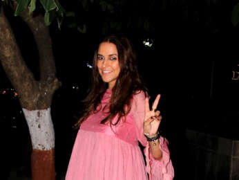 Neha Dhupia spotted at Anita Dongre's store in Khar