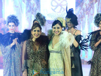 Pooja Chopra walks the ramp for Pria Kataria Puri's fashion show