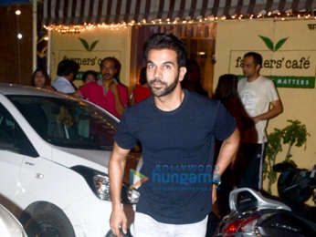 Rajkummar Rao and Patralekha spotted at Farmers' Cafe