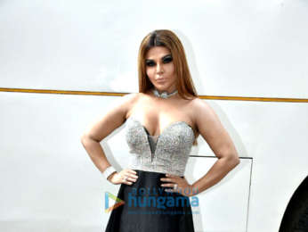 Rakhi Sawant, Arshi Khan and Eijaz Khan shoot for the show JuzzBaatt