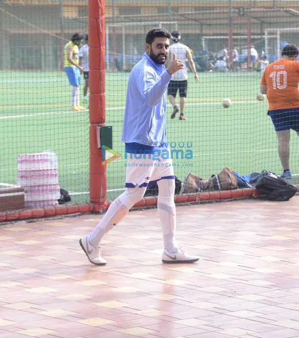 ranbir kapoor abhishek bachchan and others snapped during a football match 11